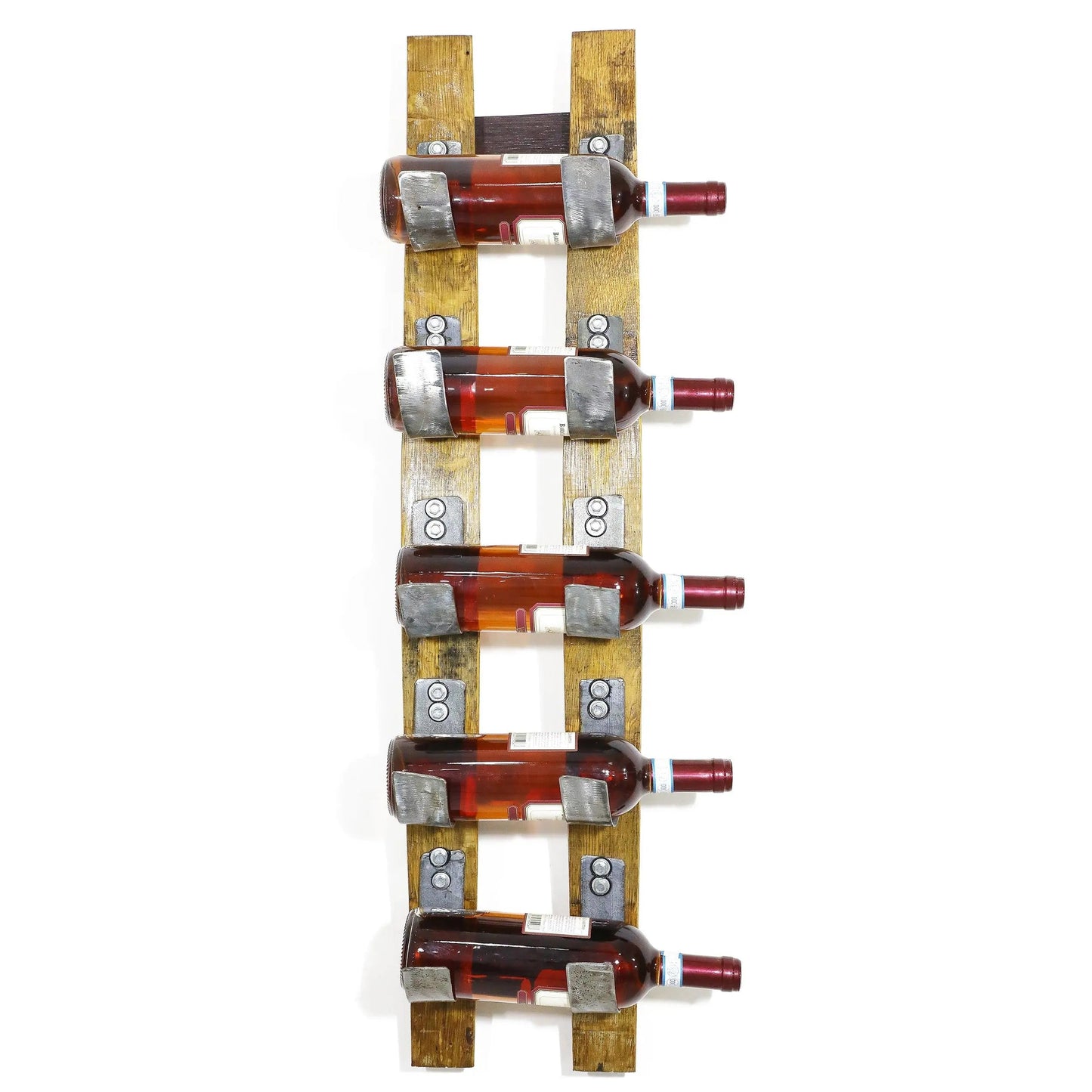 Wine Barrel Stave 5-Bottle Holder