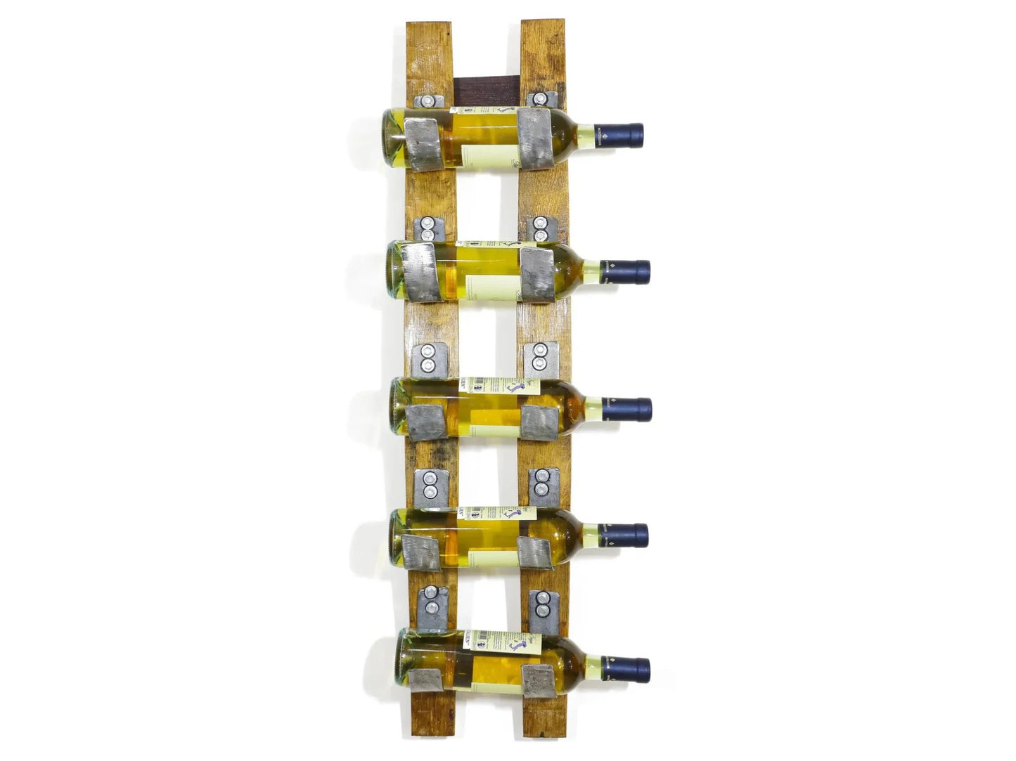 Wine Barrel Stave 5-Bottle Holder