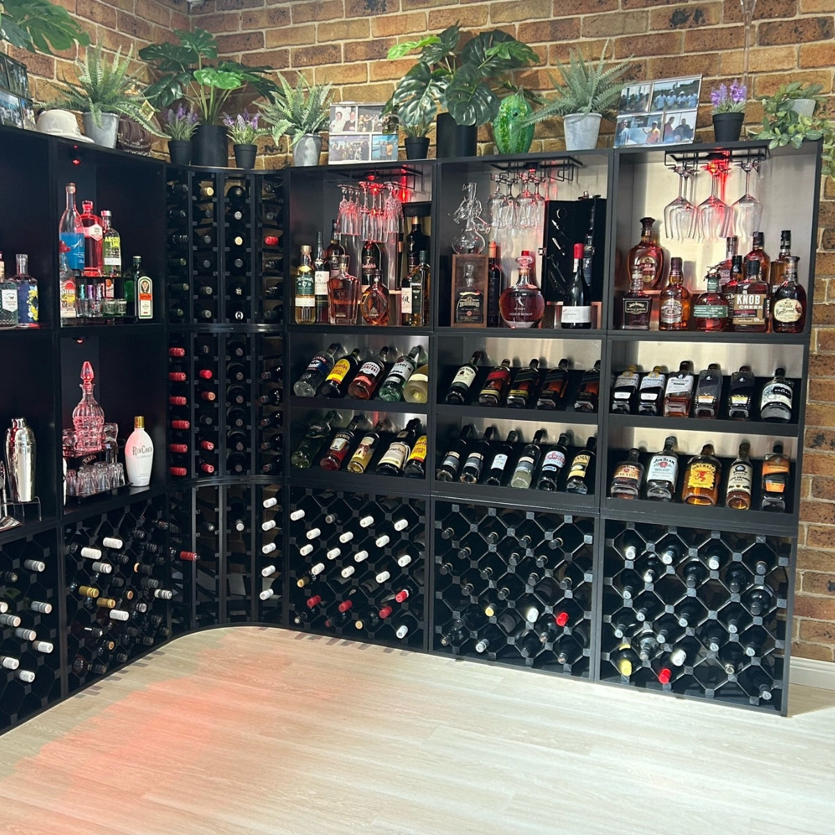 Wine Cube Storage Box – Hollow Interior Modular Wine Rack (18mm Thick Frame)