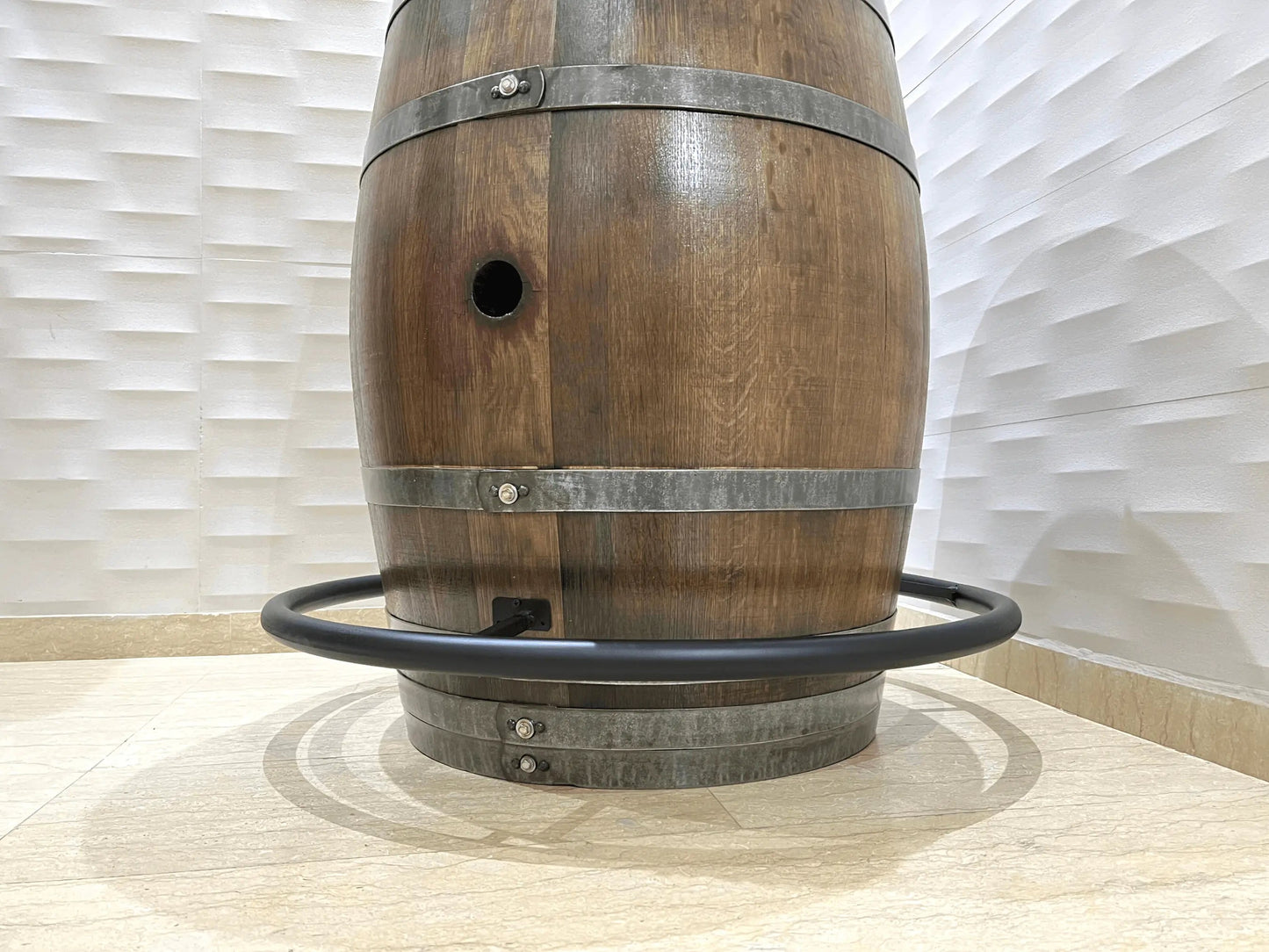 Whiskey and Wine Barrel Footrest