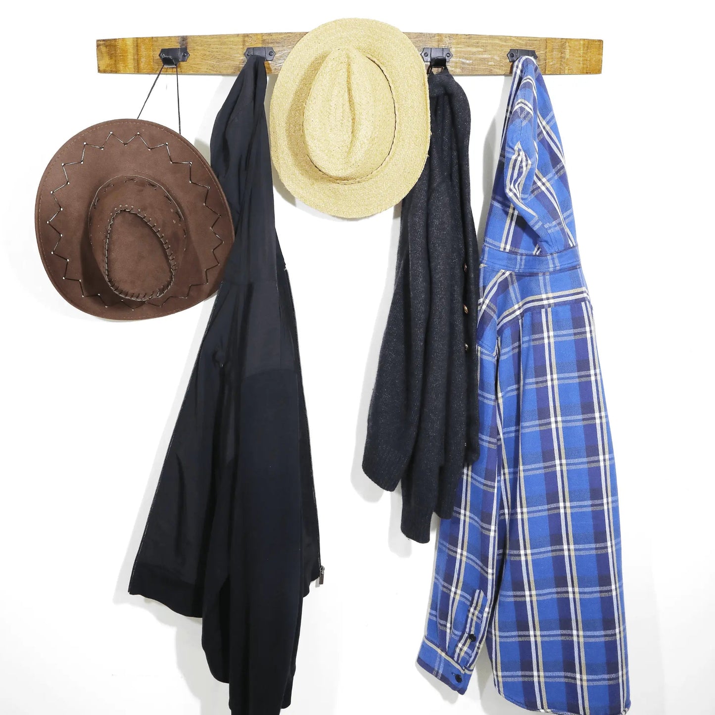 Wine Barrel Stave Coat Rack