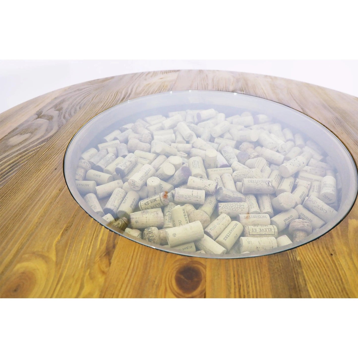 Oak Wine Barrel Whiskey Bistro Pub Table Set