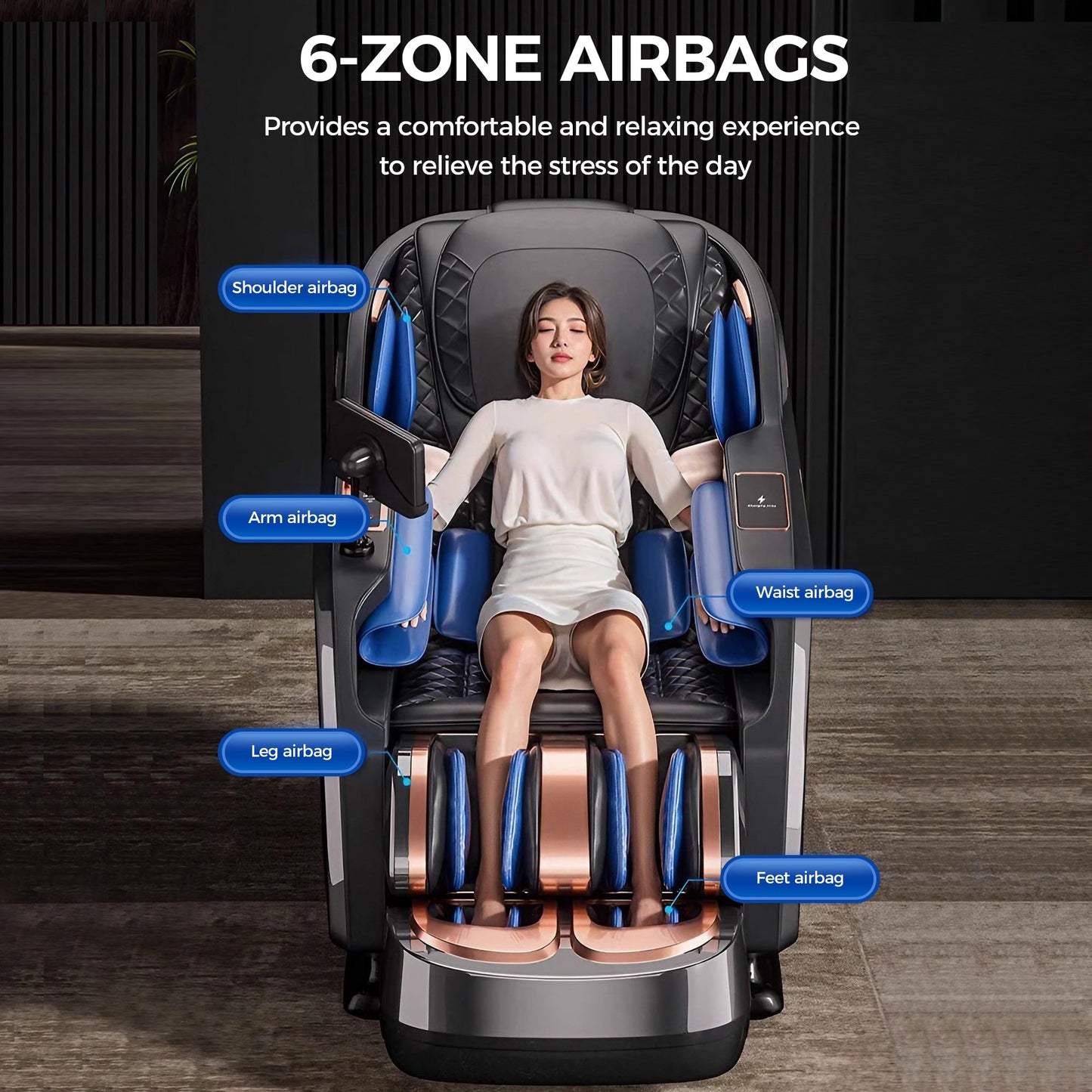 WANKO Bliss SL-Track Zero Gravity Full Body Recliner Massage Chair