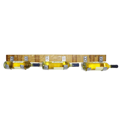 Wine Barrel Stave 3-Bottle Holder
