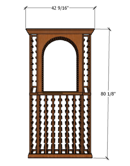3 Foot Wine Cellar Storage System | 100 Bottle Capacity