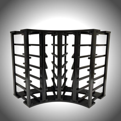 4-Column 24-Bottle Curved Corner Wine Cube - 18mm Thick