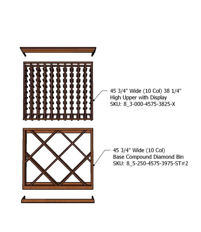 4 Foot Wine Cellar Storage System | 220 Bottle Capacity