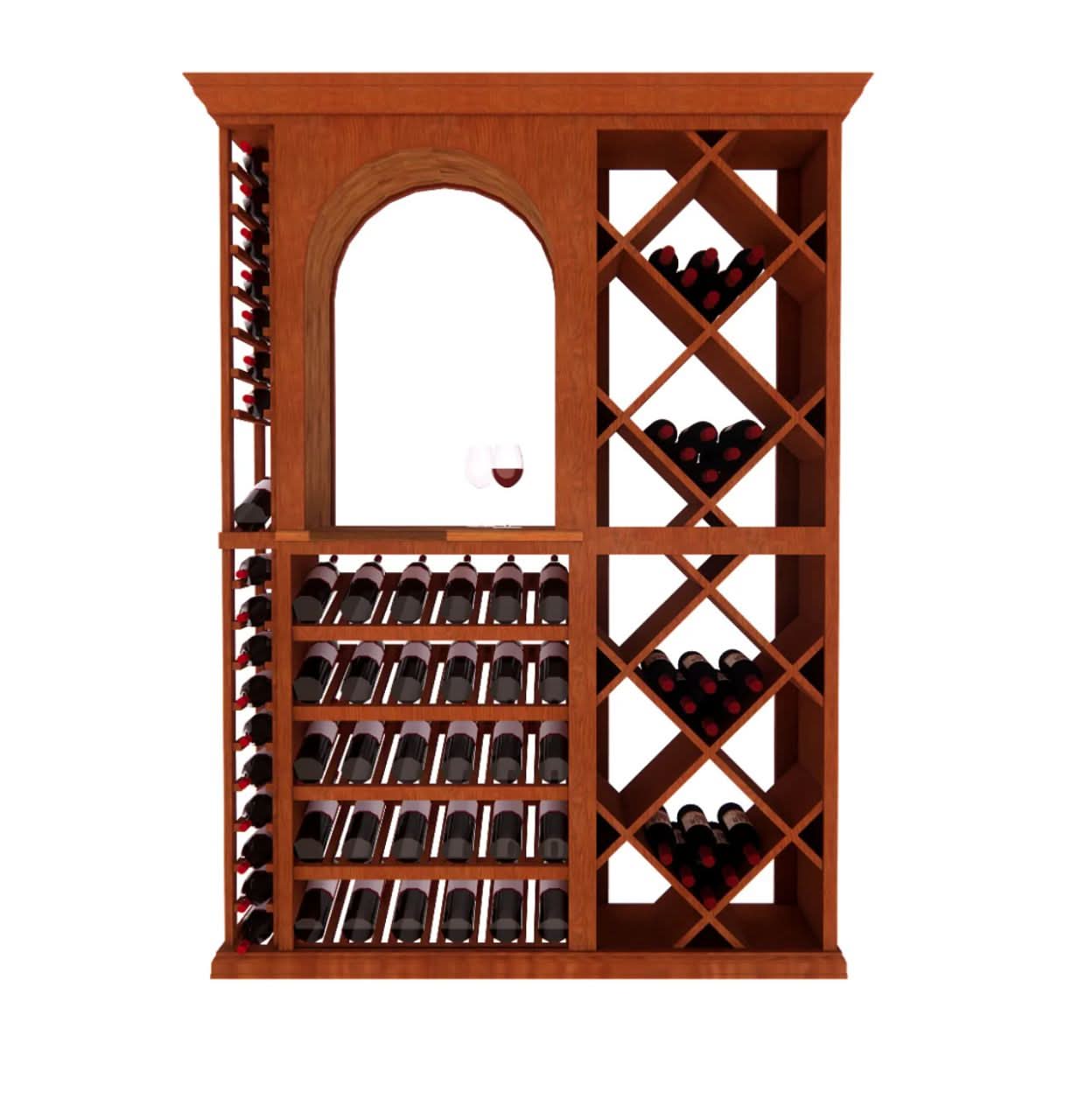 6 Foot Wine Cellar Storage System | 178 Bottle Capacity