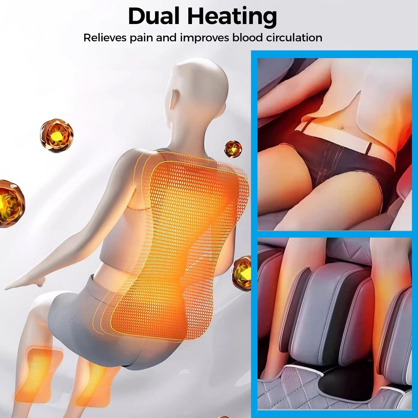 WANKO Serene Zero Gravity Full Body Massage Chair, Foot Rollers and Heat Massage