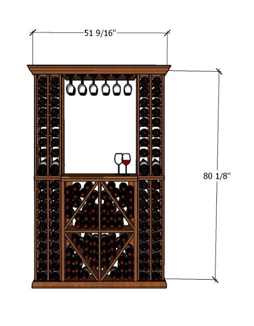 5 Foot Wine Cellar Storage System | 148 Bottle Capacity