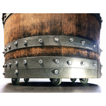 Wine Barrel Poker Set with Game Table & Barrel Chair