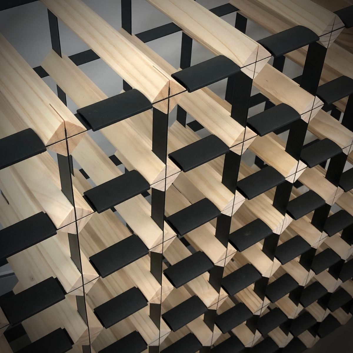 120 Bottle Timber Wine Rack – 10×11 Modular Wooden Wine Storage Rack