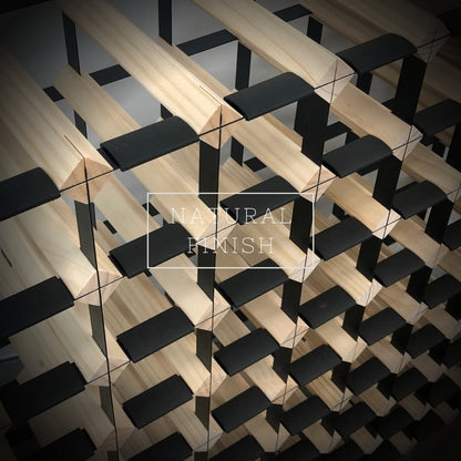20 Bottle Timber Wine Rack – 4×4 Modular Wooden Wine Storage Rack