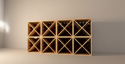 Modular Wine Cube Storage Stackable Design