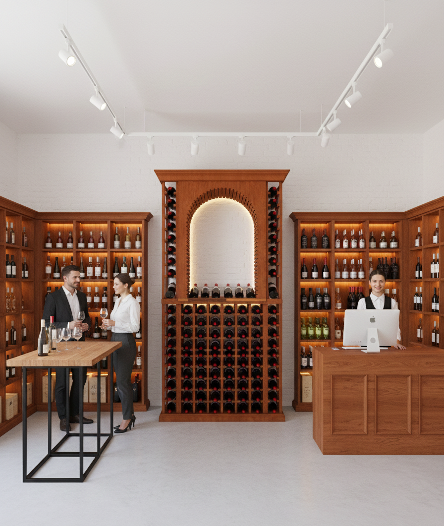 3 Foot Wine Cellar Storage System | 100 Bottle Capacity