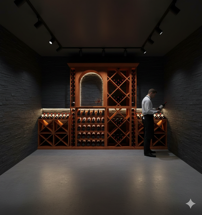6 Foot Wine Cellar Storage System | 178 Bottle Capacity