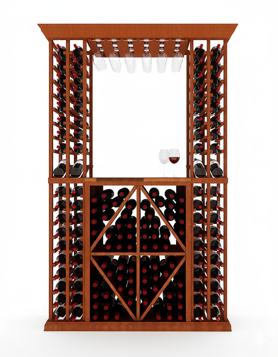 5 Foot Wine Cellar Storage System | 148 Bottle Capacity