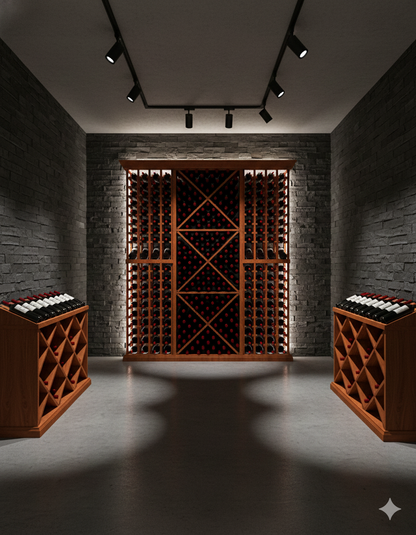 6 Foot Wine Cellar Storage System | 284 Bottle Capacity