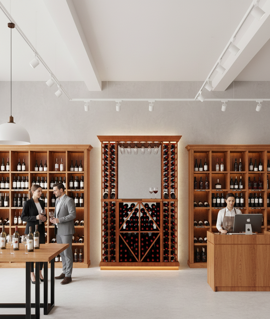 5 Foot Wine Cellar Storage System | 148 Bottle Capacity
