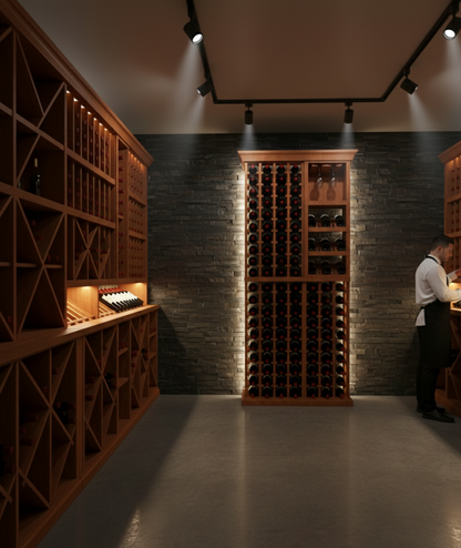 3 Foot Wine Cellar Storage System | 131 Bottle Capacity