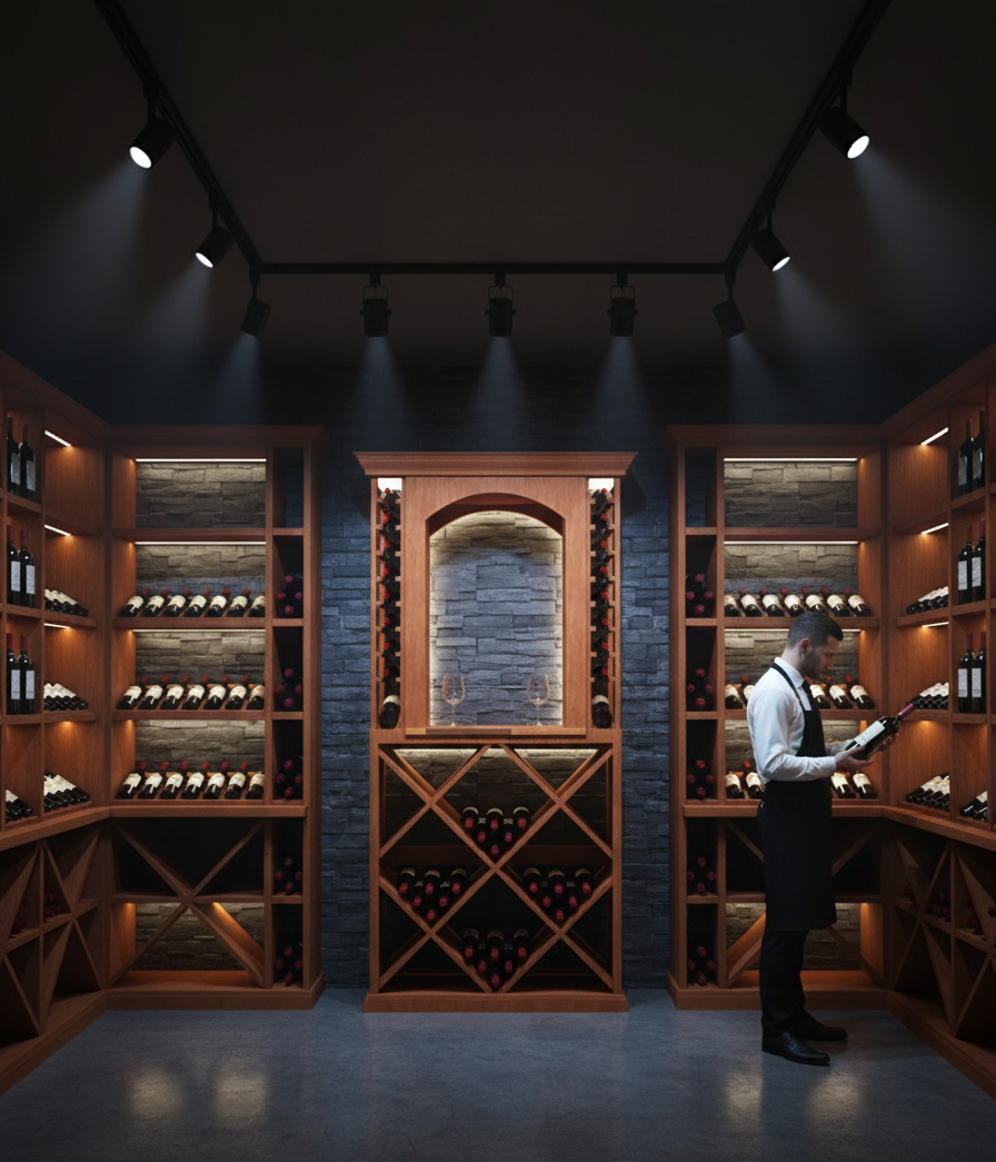 3 Foot Wine Cellar Storage System | 128 Bottle Capacity