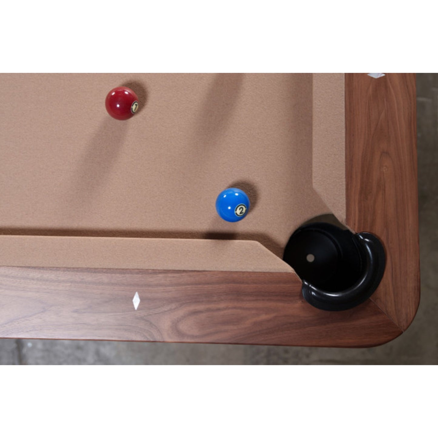 B&W Slate Pool Table