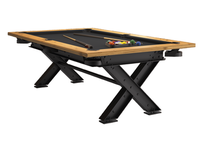 Meteor Billiards Table – Oak & Steel Elegance