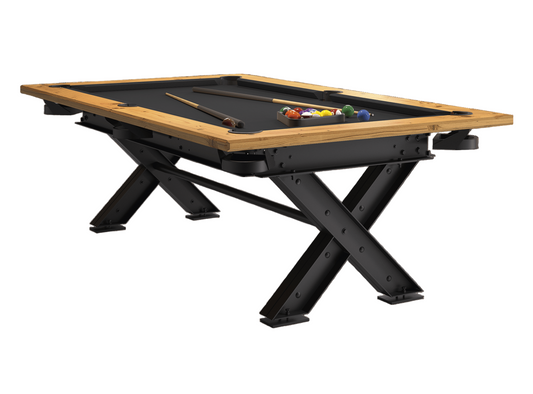 Meteor Billiards Table – Oak & Steel Elegance
