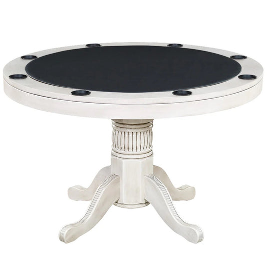 Ram Game Room - 48" Round Poker Table with Dining Top