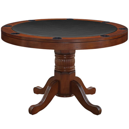 Ram Game Room - 48" Round Poker Table with Dining Top