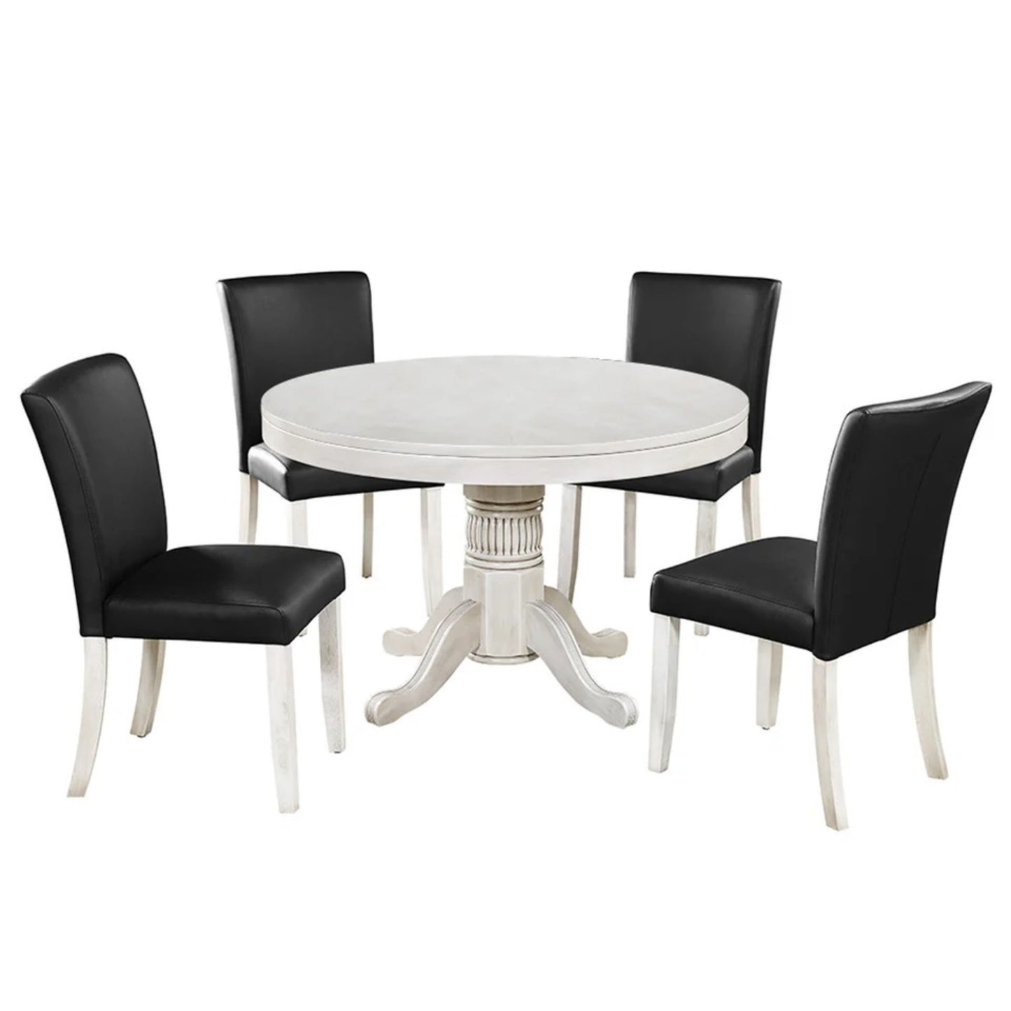 Ram Game Room - 48" Round Poker Table with Dining Top