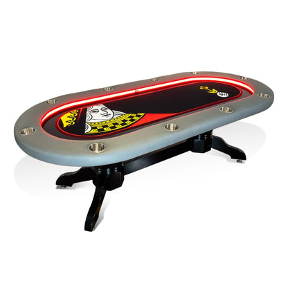 “The Queen” Elite Alpha LED Poker Table – iShowroom Custom Edition