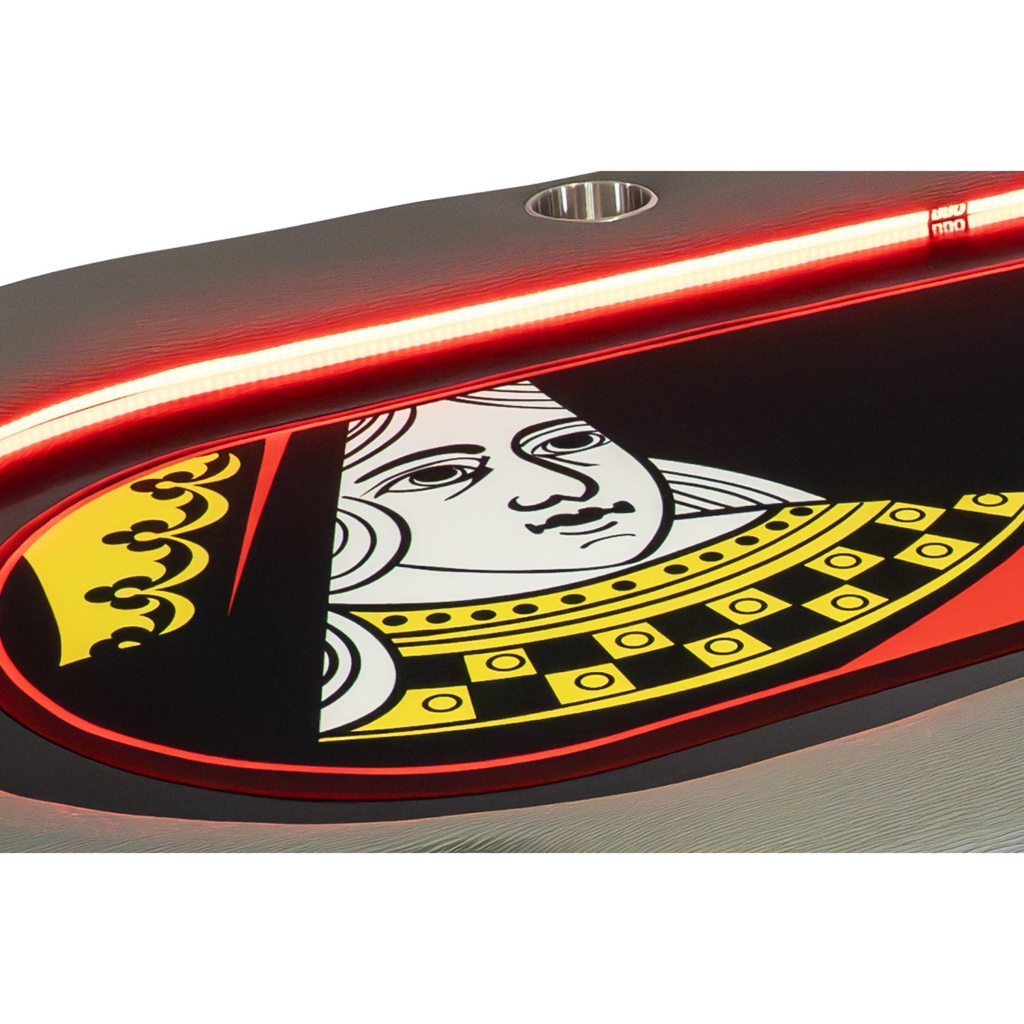 “The Queen” Elite Alpha LED Poker Table – iShowroom Custom Edition