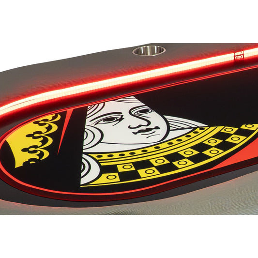 “The Queen” Elite Alpha LED Poker Table – iShowroom Custom Edition