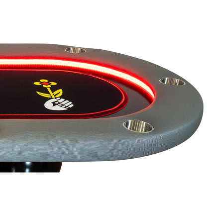 “The Queen” Elite Alpha LED Poker Table – iShowroom Custom Edition
