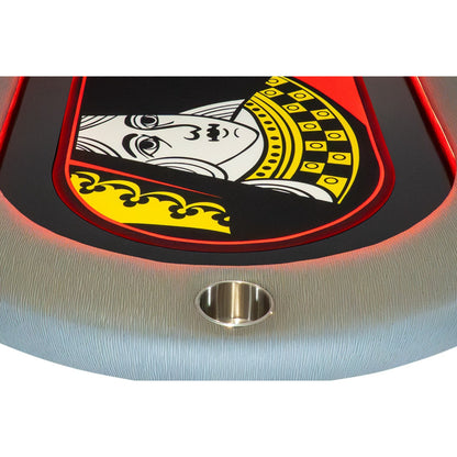 “The Queen” Elite Alpha LED Poker Table – iShowroom Custom Edition