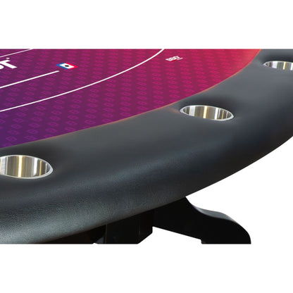 WPT x BBO Lumen HD LED Purple Red Cards Poker Table  – Official WPT Table