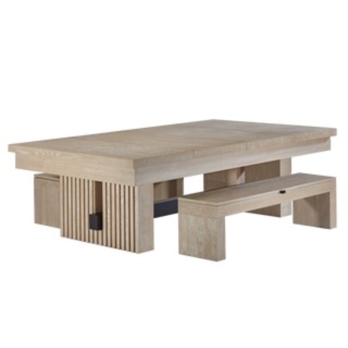 Natural Ash Slate Pool Table