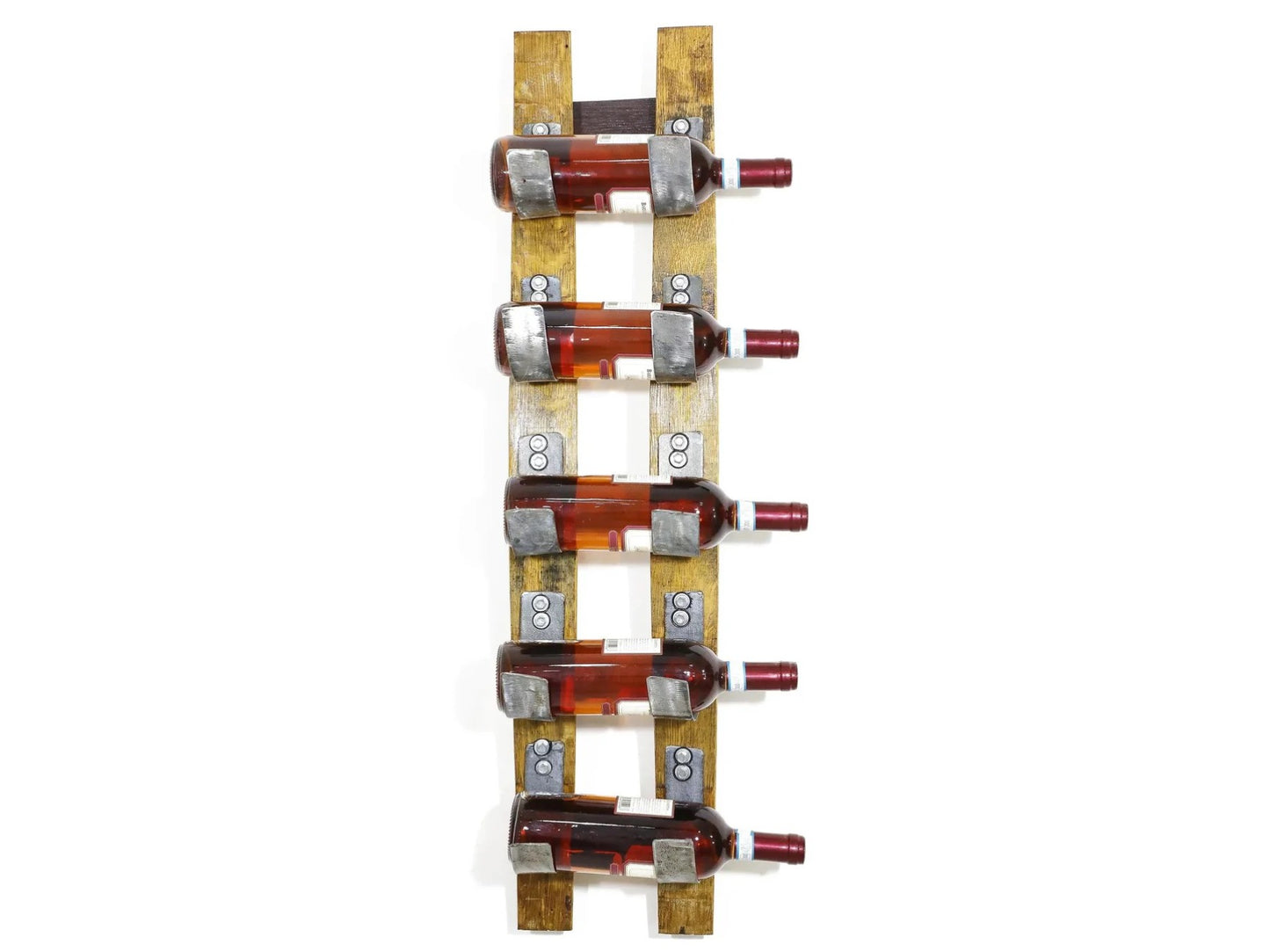 Wine Barrel Stave 5-Bottle Holder