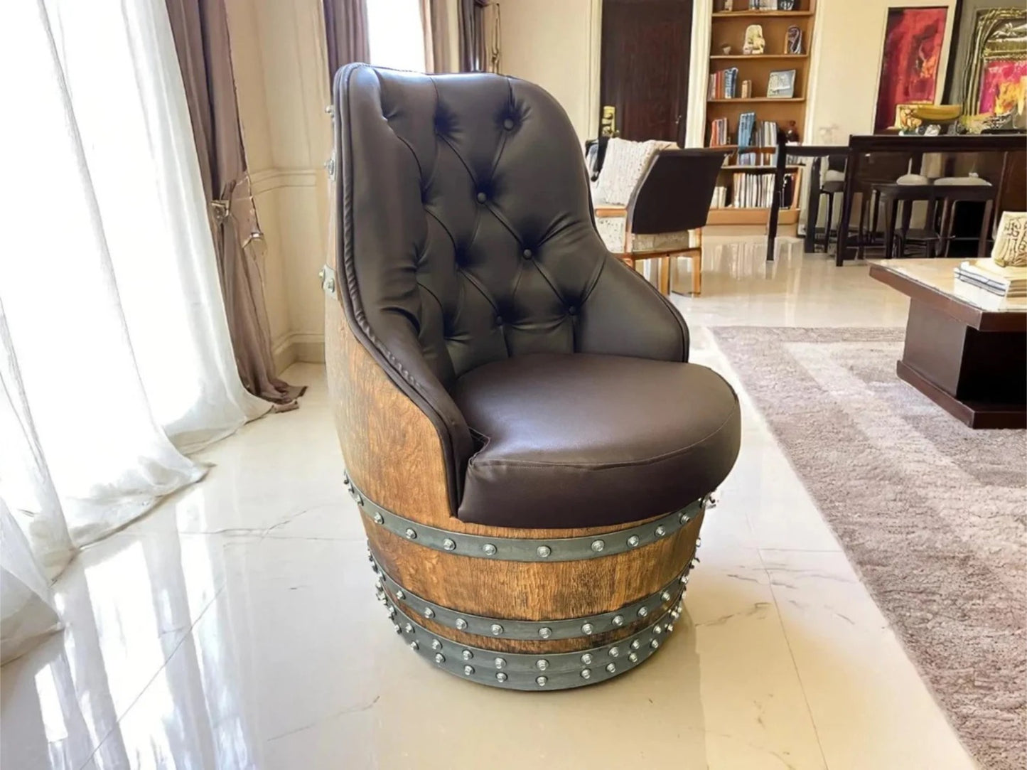 Luxury Captain Barrel Chair