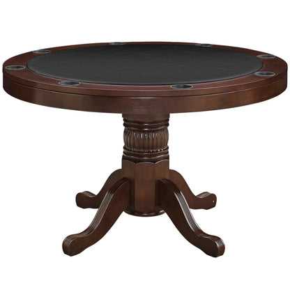 Ram Game Room - 48" Round Poker Table with Dining Top