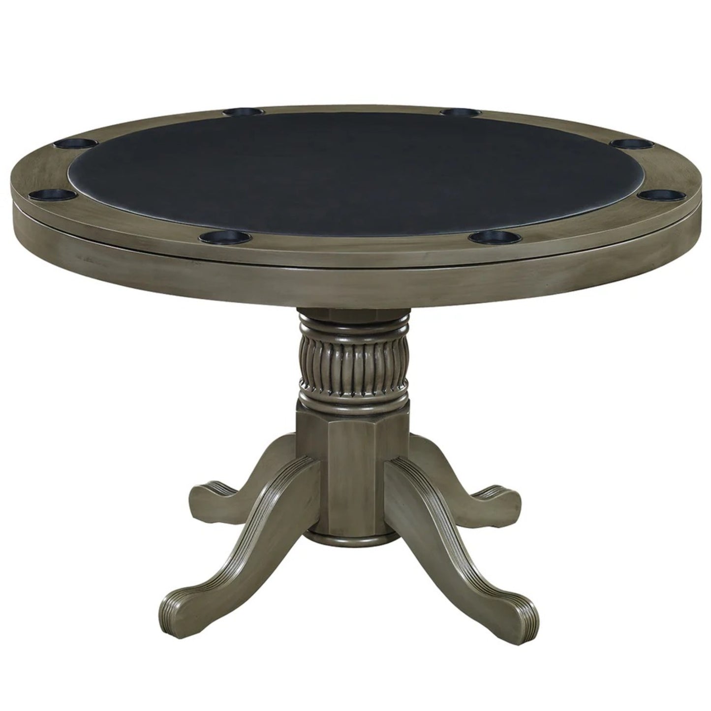 Ram Game Room - 48" Round Poker Table with Dining Top