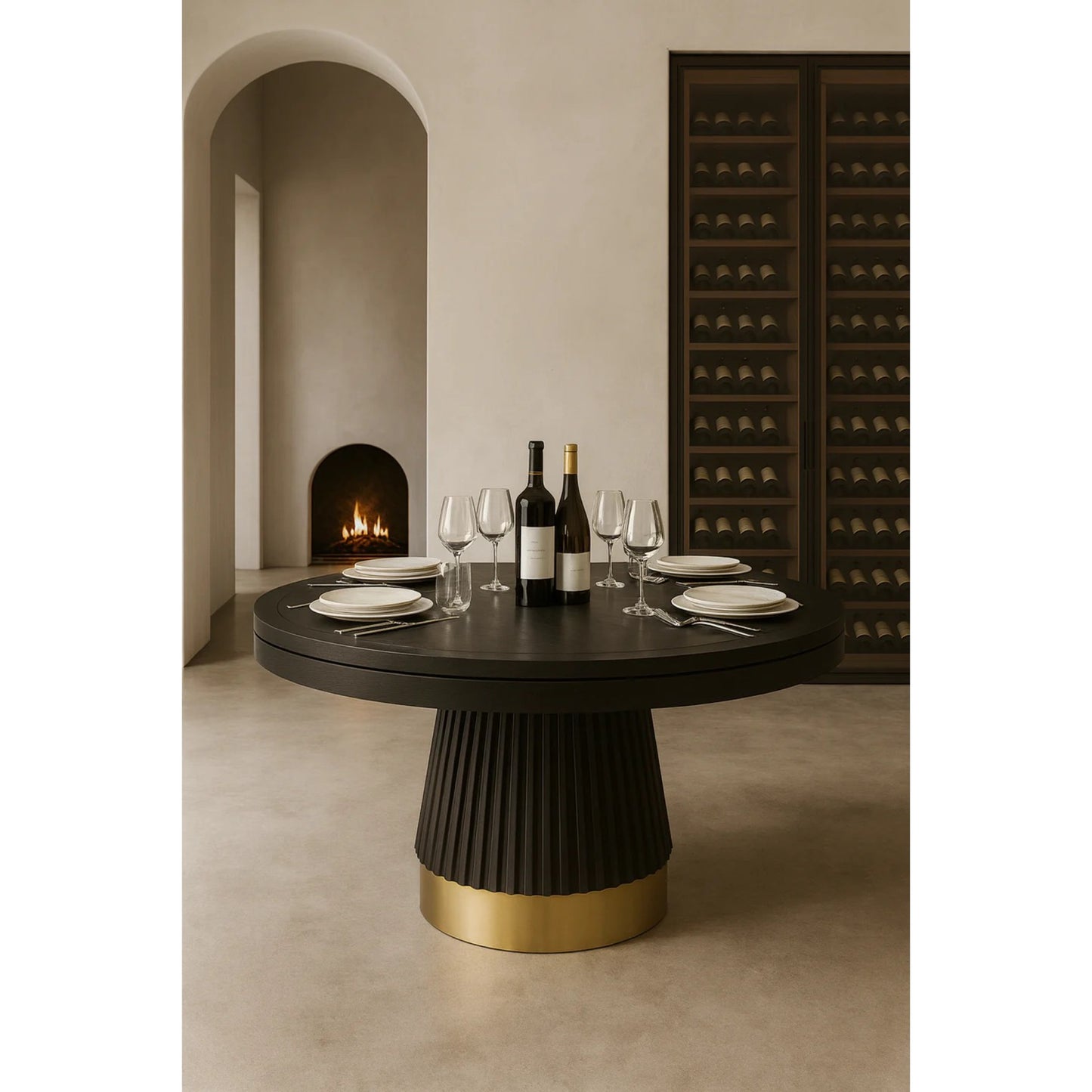 Ram Game Room - 48" Prohibition Round Poker Table