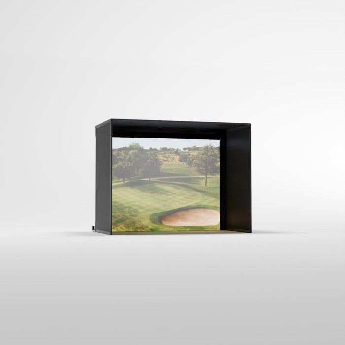Carls Place Pro Golf Simulator Enclosure Kit with Impact Screen & Pipe Framing Kit