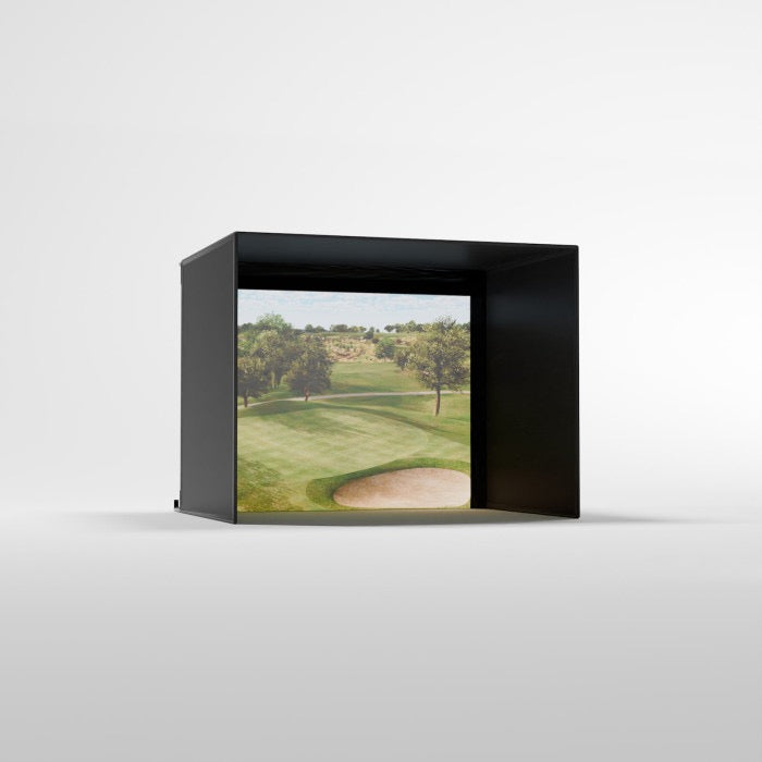 Carls Place Pro Golf Simulator Enclosure Kit with Impact Screen & Pipe Framing Kit