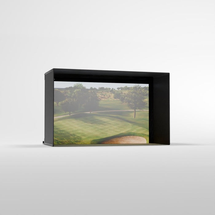 Carls Place Pro Golf Simulator Enclosure Kit with Impact Screen & Pipe Framing Kit
