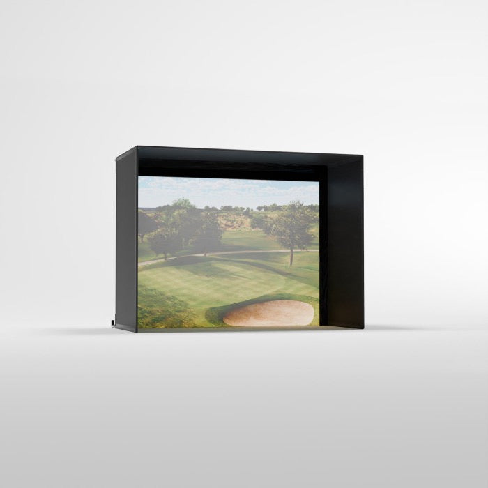 Carls Place Pro Golf Simulator Enclosure Kit with Impact Screen & Pipe Framing Kit