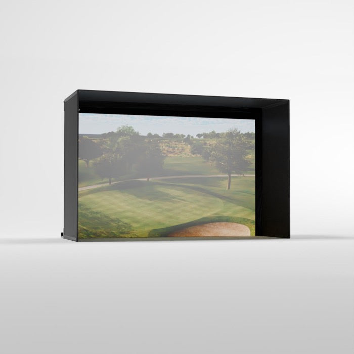 Carls Place Pro Golf Simulator Enclosure Kit with Impact Screen & Pipe Framing Kit