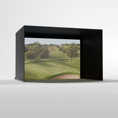 Carls Place Pro Golf Simulator Enclosure Kit with Impact Screen & Pipe Framing Kit