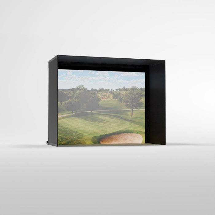 Carls Place Pro Golf Simulator Enclosure Kit with Impact Screen & Pipe Framing Kit